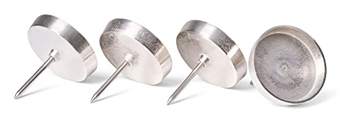 Novaliv 4X Kerzenpick Alu Flach 8,5 cm Kerzenhalter für Adventskranz...