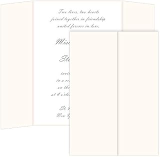 Gatefold Invitation Enclosure - 5 x 7, Matte Powder Pink, 25 Pack