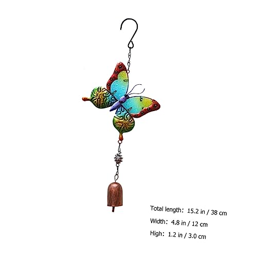 CIYODO Cloche à Vent Verre Suspendue Mobilier Éolien avec Pendentif Cloche Décoration Suspendue pour Jardin Et Fenêtre