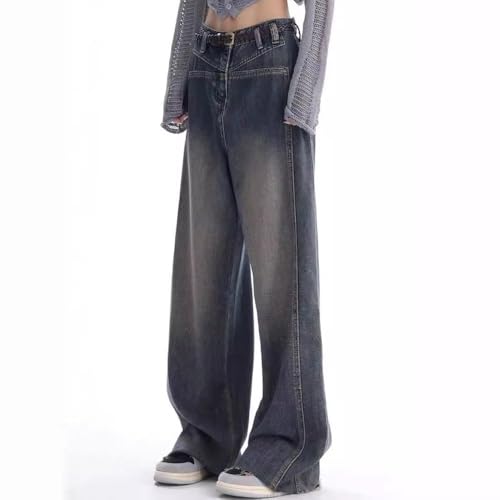 Autumn Baggy Plus Size Wide Leg Jeans Vintage Washed Relaxed Fit Work Trousers Comfortable Cargo Denim Pants2