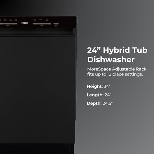 Kenmore 24" Hybrid Tub Dishwasher - Black - image 2