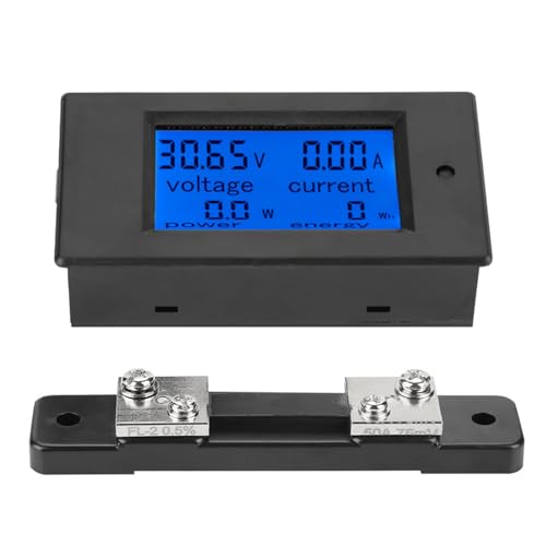 lvifloae PEACEFAIR PZEM 051 DC 6.5 100V Digital Electric Power Energy Voltage Current Meter Victron Smart Shunt (50A shunt)