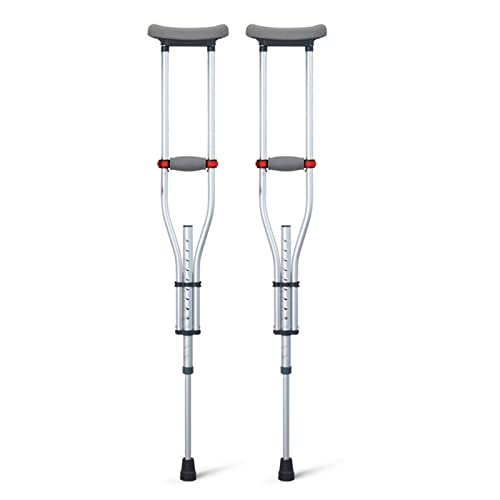 Béquilles sous les bras réglables en aluminium argent modèle 3 en 1
