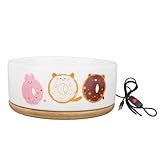 ZLXCAOB BEHEIZTE WASSER SCHÜSSEL USB-KERAMIK AUTOMATISCHE HEIZUNG VERHINDERN TROCKENES BRENNEN FÜR HUND KATZE (S)