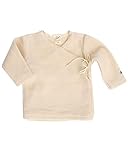 Lilano, Baby Wickelshirt, 100% Bio Wolle, Made in Germany (Natur, 62)