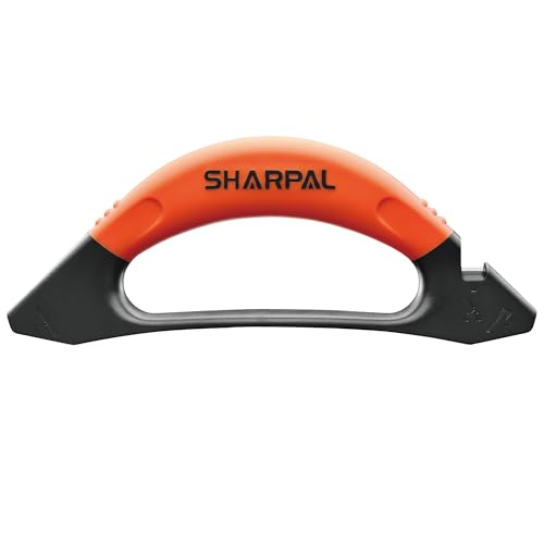 Sharpal 112N Aiguiseur de haches et de couteaux 3 en 1 pour outils de jardin, couteaux, hache, machette, tondeuse à gazon, ciseaux, acier au tungstène pour...