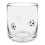 Sel Natural Soccer Icon Glasses 14oz Aesthetic Icon Juice Glass Cup Stemless Cocktail Drinking...