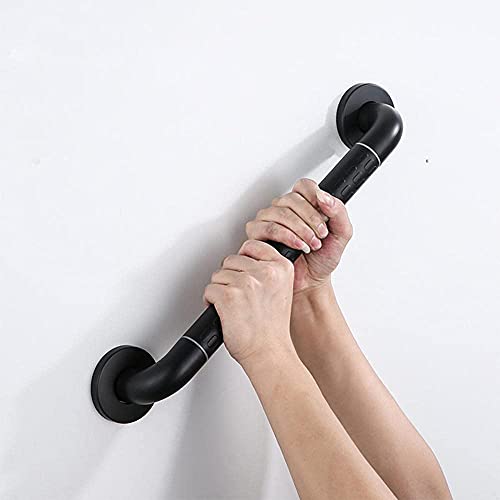 Barra de Agarre para Ducha, Barra de Agarre para baño, pasamanos de Seguridad para Personas Mayores, baño, bañera, Acero Inoxidable, para discapacitados, Color Negro