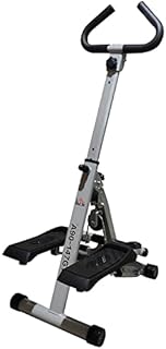 HOMCOM Stepper w/Handle Hand Grip Workout Fitness Machine For Fitness Aerobic Exercise Home Gym