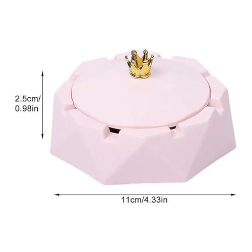Cendrier de table rond acier inoxydable vert résistant vent extérieur - 4