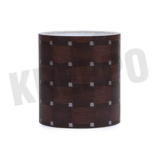 Image of KREEPO Waterproof Waist Line Wall Sticker Self Adhesive Baseboard Wallpaper Border Roll Decals Home Decor Film (Size 4Inch x 10m) (Wood-1)