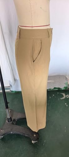 Pantalon taille haute en tissu extensible fluide et léger - 6