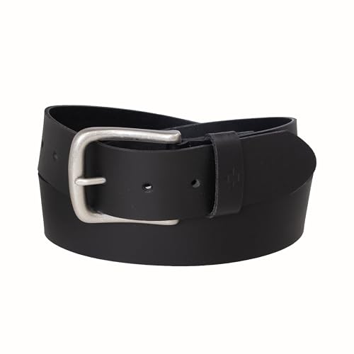 Vince Camuto Mens Jean Belt | Black Belt Width | Genuine Leather Belt | Nickle Belt Buckle2