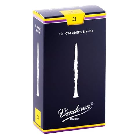 Vandoren CR103 Bb Clarinet Traditional Reeds Strength 3; Box of 10 Cover