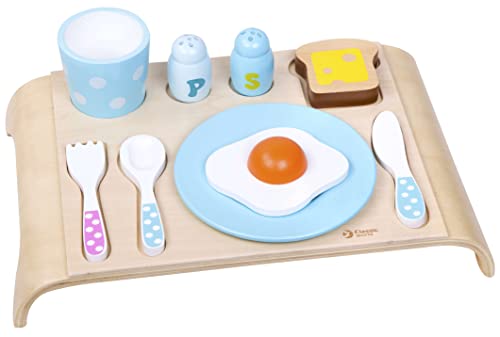 Cuisine en bois et plateau de petit-déjeuner jeu d'imitation pour l'éveil des enfants