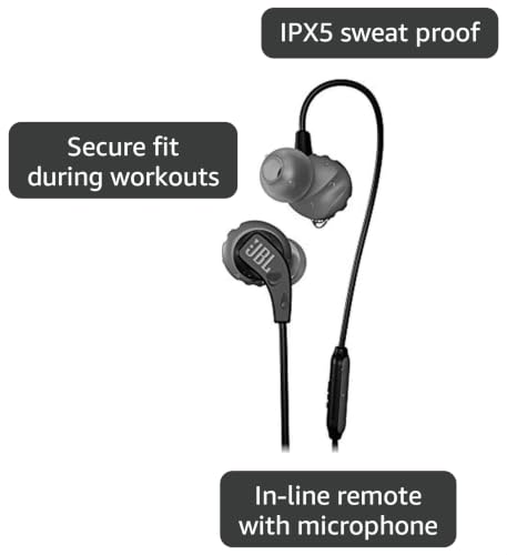 Image of JBL Endurance RUN - Wired Sport In-Ear Headphones - Black