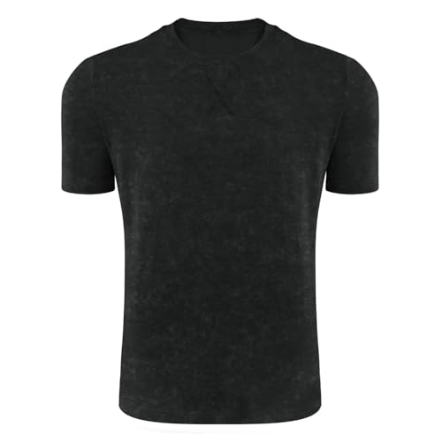 LOGEEYAR Men's Athletic Washed T-Shirts Basic Crew Neck Tees Tops Causal Distressed Cotton T Shirts for Men2