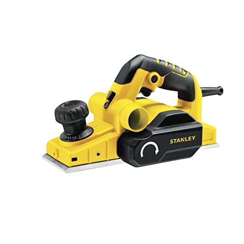 Stanley Plaina Elétrica, Ferramenta com Potência de 750W, Base Dianteira com 3 Tamanho, Modelo STPP7502, 110V
