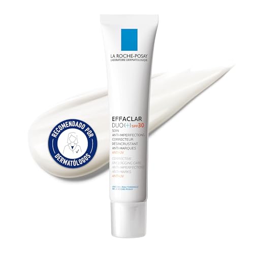 La Roche Posay Tiefenwirksame Gesichtspflege mit LSF 30, Für unreine und ölige Haut, Mit LHA, Zink PCA und Carnosin, Effaclar Duo (+) LSF 30, 40 ml