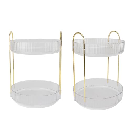 Support de rangement de maquillage transparent pour coiffeuse ordonnée
