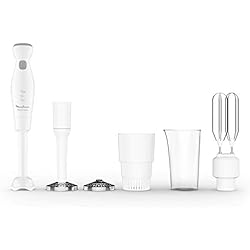 Batidora De Mano Moulinex Prepline 5V 450W Moulinex batidora de mano 450w blanca ddg25110