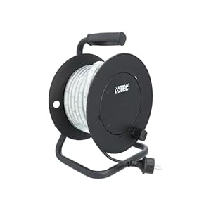 BTEC LED Lichtschlauch Kabeltrommel 15m – 135W 15000lm – IP54 Outdoor & Indoor – Baustellenbeleuchtung, Gartenbeleuchtung, Partylicht, Arbeitslampe, erweiterbar bis 70m