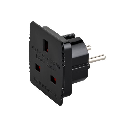 Preisvergleich Produktbild 2-TECH Reisestecker-Adapter UK-Deutschland SCHWARZ, Hersteller