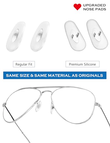 Image of 4 Pairs Replacement Nosepieces Nose Pads for Ray-Ban Aviator RB3025 RB3026 RB3044 RB3261 RB3483 Clubmaster RB3016 Sunglass