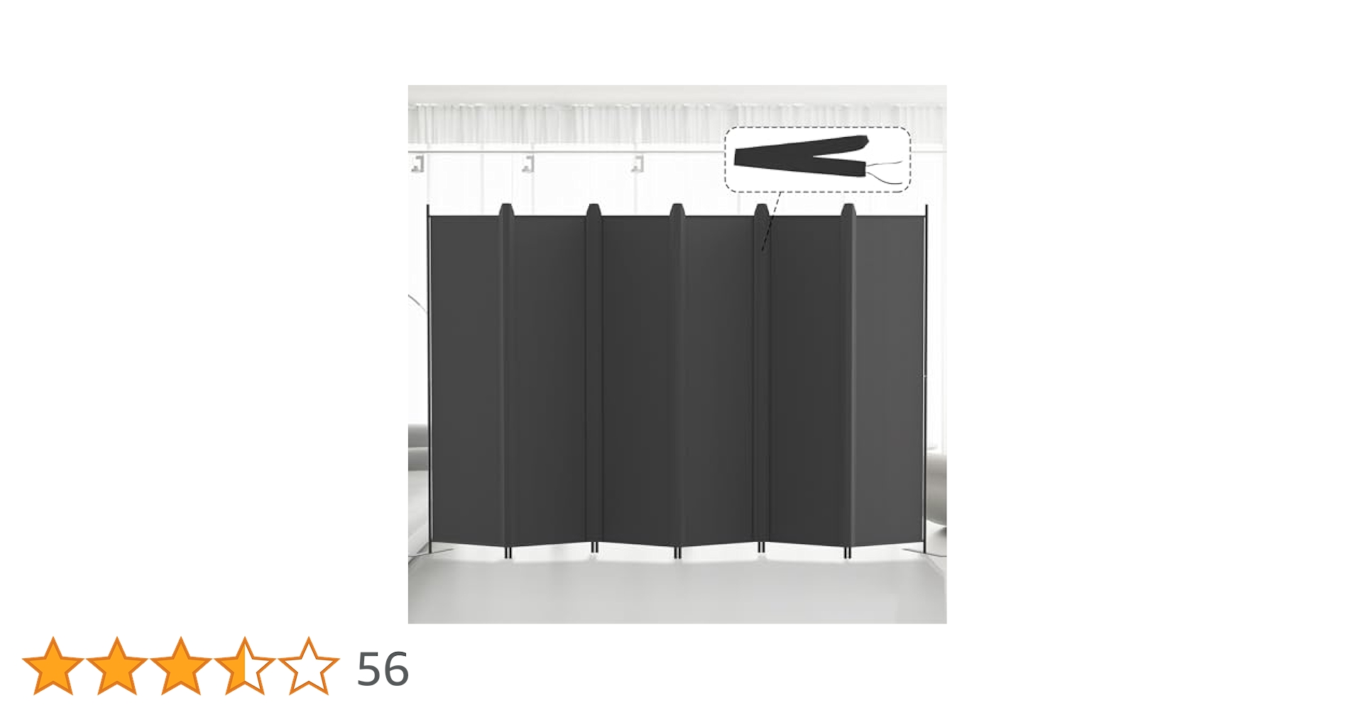 Amazon｜Kokorona パーテーション 間仕切り 6連 カバー
