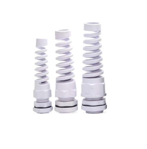 Presse-étoupes en spirale nylon PG9 avec protecteur anti-torsion pour préserver vos câblages