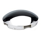 RoadPro RPFHC6N Chrome Plated 8.5' Steel Rounded Top Front Hubcap