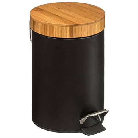 Poubelle à pédale 3L Noir Cover
