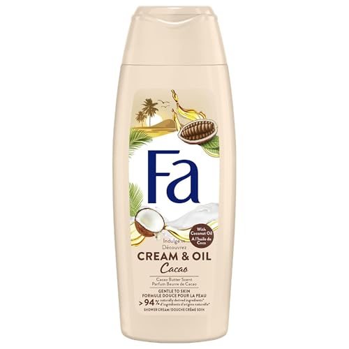 Fa Cream & Oil Shower Gel – Cacao Butter & Coconut Oil, 250 ml – Nourishing Skin-Loving Cleanser