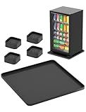 NiHome Mini Fridge Silicone Mat Raised Edges with 4 Base Raisers, 20x20x0.6 Inch Mini Fridge Drip Tray & Floor Protector for Carpet, Under Refrigerator Mat, Drip Pan for Portable AC