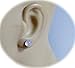 Rainbow Moonstone Earrings Studs Sterling Silver 6mm Round
