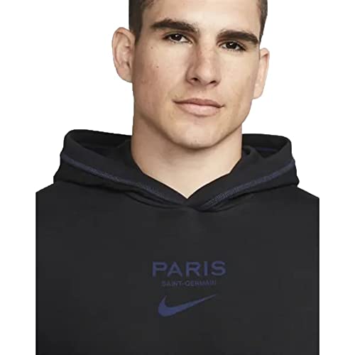 Paris Saint-Germain FC DN1312 Season 2022/23 Official Sweatshirt Men's BLACK/MIDNIGHT NAVY S - Image 3