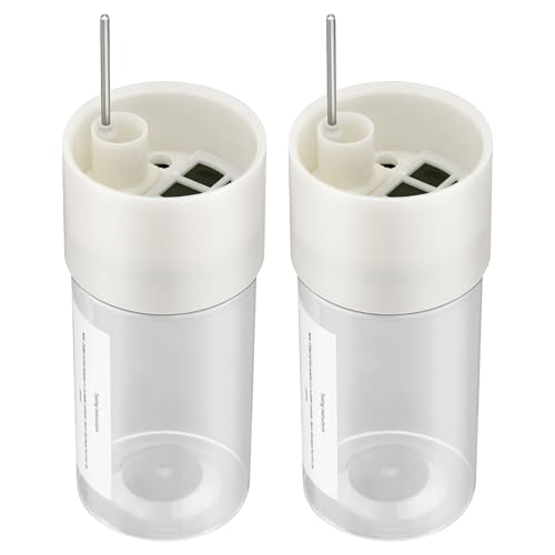 Image of 2 Pcs 12 oz Aviation Fuel Tester Jar, Water and Debris Inspection | Precise Detection, Clear ABS Construction, Separator Screen for Preflight Fuel Sampling, Sturdy Pin-Type Drains