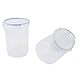4 Pcs Lackbehälter-Set, 1000ml Luftdichter Transparenter Aufbewahrung Becher mit Misch Kugel Bürste, Edelstahl-Ausbesserungs-Tassen Deckel Behälter Ball, Kunststoff Behälter für