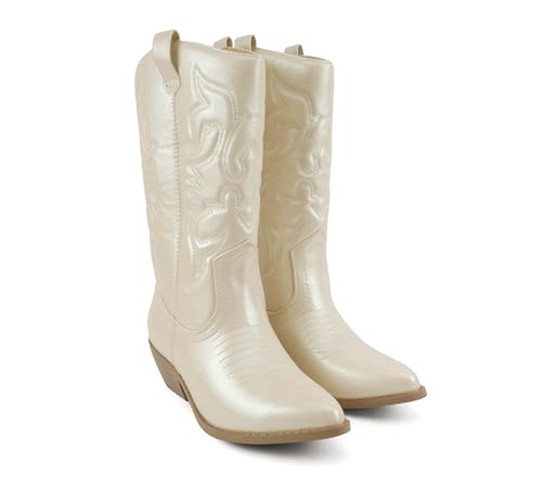 Image of Soda Women's Rodeo Western Pointed Toe Cowboy Boots