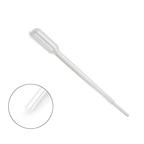 Image of Othmro 100Pcs 1ml Disposable Plastic Transfer Pipettes,Calibrated Dropper Clear Pipettes Liquid Dropper Suitable for Ear Eye Essential Oils Makeup, Science Laboratory, DIY Art 149mm Length
