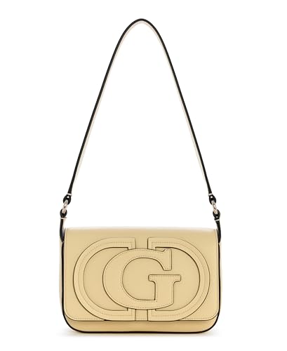 Sac à épaule GUESS Ruby Flap au rabat magnétique jaune clair