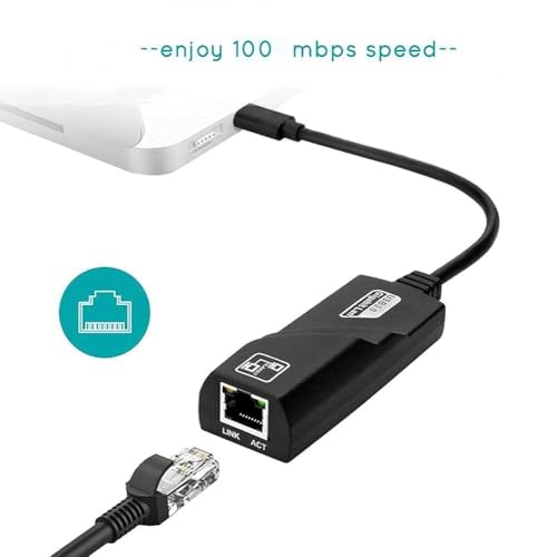 Image of USB C to Ethernet, RJ45 to USB C Thunderbolt 3 /Type-C Gigabit Ethernet LAN Network Adapter, Wired Network Convert Adapter Plug & Play, Compatible for MacBook, Laptop, More Devices AE-214TC