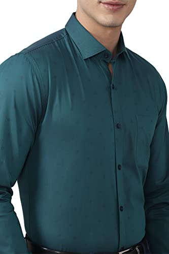 Image of Peter England Men's Solid Slim Fit Shirt