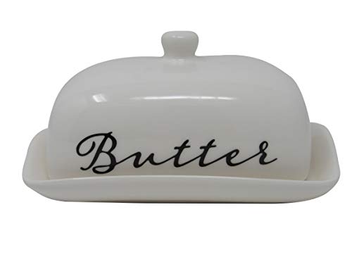 Porcelaine Butter Dish With Lid For East West Butter Great For Kitchen Storage