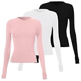 Polyvalent : le t-shirt s'harmonise parfaitement avec des pantalons, des jeans, des jupes ou des leggings et peut être coiffé seul au printemps/été ou en automne / hiver avec des blazers, des cardigans ou des vestes - idéal pour superposer les vêtements pour chaque saison.