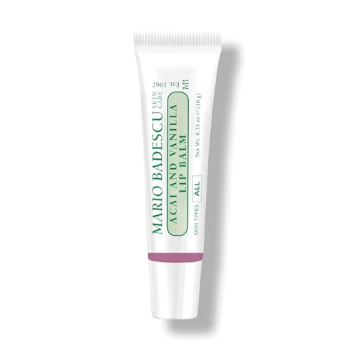 Image of Mario Badescu Moisturizing Lip Balm for Dry Cracked Lips, Infused with Coconut Oil and Shea Butter, Ultra-Nourishing Lip Care Moisturizer for Soft, Smooth and Supple Lips
