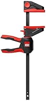 BESSEY Einhandzwinge mit drehbarem Griff EZ360-60, Spannweite 600 mm Ausladung 80 mm, einfaches Überkopfarbeiten, Innovativer 360° Dreh-Mechanismus, Gewicht 1,06 Kg