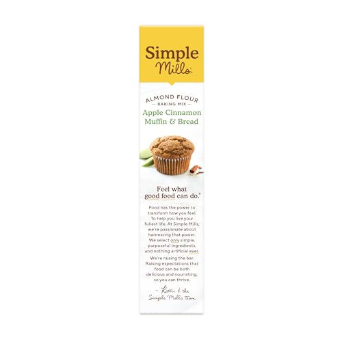 Image of Simple Mills Almond Flour Apple Cinnamon Muffin Mix, 1pk, 9oz | Gluten Free, Grain Free, Paleo Baking Mix, Makes Muffins Or Bread, Non-GMO, No Artificial Ingredients