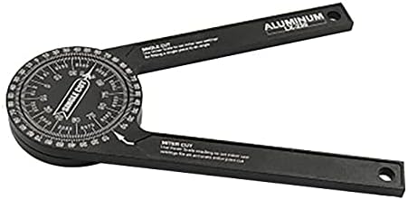 アルミマイターは分度器ポータブル360度の角度定規はファインダー計ゴニオメータ角度ファインダーアーム測定定規 Black 国内初の直営店