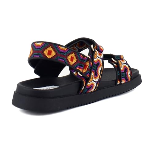 Steve Madden Steve Madden Mona Women's Sandals Black Multi Size 8.5 M